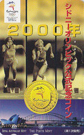 TC JAPON / 110-016 - MONNAIE / JEUX OLYMPIQUES SYDNEY  2000 Australia OLYMPIC GAMES Athlétisme - JAPAN PC - Coin 65 - Giochi Olimpici