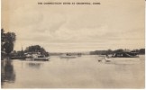 Cromwell CT Connecticut, Connecticut River View Boats,  C1930s Vintage Postcard - Otros & Sin Clasificación