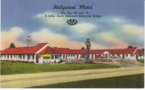 New Castle DE Delaware, Hollywood Motel Lodging,  C1940s/50s Vintage Linen Postcard - Sonstige & Ohne Zuordnung