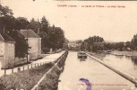 CHAMPS SUR YONNE CANAL DE L'YONNE LA COUR BARREE (PENICHE) REF 22367 - Champs Sur Yonne