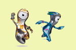 [Y41-83  ]   2012 London Olympic Games   Mascots    , Postal Stationery --Articles Postaux -- Postsache F - Sommer 2012: London