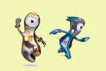 [Y41-83  ]   2012 London Olympic Games   Mascots    , Postal Stationery --Articles Postaux -- Postsache F - Eté 2012: Londres
