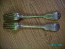 1867 IMPERIAL RUSSIA,st. Petersburg TWO BIG FORKS, SILVERPLATED - Silverware