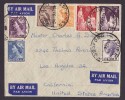 Australia Airmail Par Avion Labels Mult Franked GOSFORD 1959 Cover To Los Angeles California U.S.A. (2 Scans) - Lettres & Documents