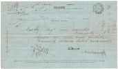 Lettre - TELEGRAMME - DIGNE  à MARSEILLE - Càd Télégrammes - 1872 - SUPERBE - Telegrafi E Telefoni