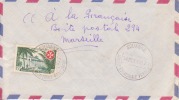 AEF,Congo,Sangha,Souanké Le 14/10/1957,lettre,Colonie S,ordre Souverain De Malte Et Lutte Contre La Lépre,15f N°237 - Cartas & Documentos