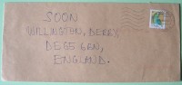 Uganda 1997 Cover To Derby England UK - Bird Roller - Uganda (1962-...)