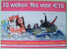 Netherlands Advertisement Postcard Not Used Yes Journal Girl Snow - Otros & Sin Clasificación