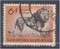 SOUTH AFRICA 1954 Wild Animals - 6d Lion FU - Oblitérés