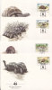 SCHILDPADDEN SEYCHELLEN  SERIE 4 FDC 1987 - Schalentiere