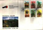 ZIMBABWE 1988 FDC Flora 384-389 - Sukkulenten