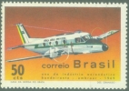 BRAZIL #1143  Year Of Aeronautic Industry  - Bandeirante   - 1969 - Nuevos