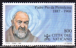 CITTÀ DEL VATICANO VATIKAN VATICAN 1999 PADRE PIO LIRE 800 MNH - Unused Stamps