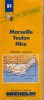 Carte MICHELIN MARSEILLE TOULON NICE (en 1997) N°84 - Roadmaps