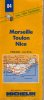 Carte MICHELIN MARSEILLE TOULON NICE (en 1997) N°84 - Cartes Routières