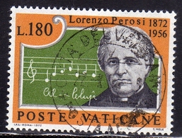 CITTÀ DEL VATICANO VATICAN VATIKAN 1972 MAESTRO LORENZO PEROSI LIRE 180 USATO USED OBLITERE' - Used Stamps