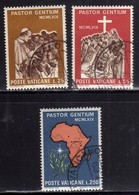 CITTÀ DEL VATICANO VATICAN VATIKAN 1969 VISITA DI PAPA PAOLO VI IN UGANDA POPE VISIT SERIE COMPLETA FULL SET USATA USED - Oblitérés