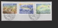 Liechtenstein Gestempelt 922-924 Fische Briefstück - Usados