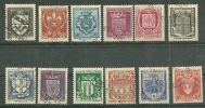 France Oblitérés Y&T N°526 à 537 "Armoiries De Villes" - Used Stamps
