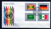 8 NACIONES UNIDAS -1985- FDC- NUEVA YORK- Serie Banderas - Ungebraucht