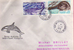 Albatros Fuliogineux & Alevinage Des Saumons, Sur Lettre Postée  Ile Kerguelen 4 Jan 1978 - Cartas & Documentos