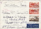 4343# SUISSE Y&T N° 429 - 430 * 2 / LETTRE PAR AVION LUFPOST VIA AEREA Obl AARAU 1946 Pour HAUTES PYRENEES - Covers & Documents