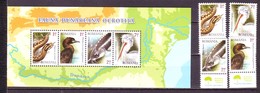 Romania 2010 MiNr. 6445 - 6448 (Block 470) Rumänien Fauna Birds Reptiles Meadow Viper Fishes 4v + S\sh MNH** 20,00 € - Serpientes