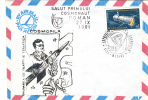Space Mission,IURI GAGARIN First The Man In Space,1981 Covers Obliteration-Medias-Romania. - Europa