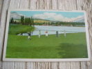 CANADA - GOLF COURSE AND LAC BEAUVERT -JASPER - B ETAT COLORISEE - CPA  COLORISEE - VALENTINE EDY - Jasper