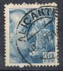 Sello Caudillo 30 Cts, Fechador ALICANTE Num 1049 º - Used Stamps