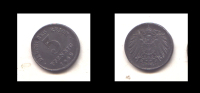 5 PFENNIG 1919 - 5 Renten- & 5 Reichspfennig