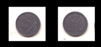 5 PFENNIG 1919 - 5 Rentenpfennig & 5 Reichspfennig