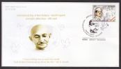 India 2009  MAHATMA GANDHI NON VIOLENCE DAY Cover # 17414 Indien Inde - Mahatma Gandhi