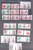 GERMANY BUND STAMPS STRIP COMBINATIONS GUTTERS TETH BECH MNH - Sonstige & Ohne Zuordnung