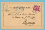 1894 AUSTRIA Histoire Postal History. Commercial Card To Portugal, Via Paris. - Usati
