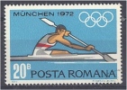 ROMANIA 1972 Olympic Games, Munich -  20b - Canoeing FU - Usado