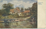 CHESTER - ECCLESTON FERRY - ART DRAWN VIEW 1904 - Chester