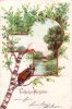 CPA BELLE FANTAISIE FANTAISY ILLUSTRATION Fröhliche Pfingsten Arbre Scarabee - Pentecost