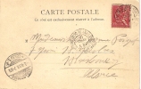 TIMBRE  N° 112 , TYPE 1,  SUR CPA , CD Gare De Clermont,oblit 10cts, Pour ètranger,CDstrasbourg - Lettres & Documents