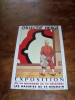 BLANC-DUMONT. Rare Tract PUB Pour L' EXPO OBJECTIF Hergé 1993 Avec Pastiche TINTIN. Très Beau Dessin De Blanc-Dumont ! - Advertentie