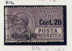 1924/25 - Regno -  Italia - Italy - Posta Pneumatica - Sass. N. 6  - Mi. 215 - USED - (W0208...) - Correo Neumático