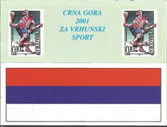 CG 2001 HANDBALL, MONTENEGRO CRNA GORA, BOOKLET, MNH - Handball