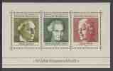 Deutschland Germany 1969 B5-Mi 596 / 98 Sc 1007 ** Fifty Years Of German Women´s Suffrage / - Famous Ladies