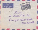 MARCOPHILIE - MOUILA - GABON - 1956 - COLONIES - A.E.F - N°234 - AVION - LETTRE - Other & Unclassified