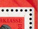 PF Oranger Punkt In Marken-Ecke DDR Block 39 I SST 61€ Mit Vergleichsstück Kampfgruppe Error On The Stamp Set Of Germany - Errors & Oddities