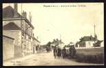 CPA  ANCIENNE- FRANCE- MONNAIE (37)- AVENUE DE LA GARE ET LA POSTE- BELLE ANIMATION- ATTELAGE AGRICOLE - Monnaie