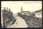 CPA  ANCIENNE- FRANCE- PEYREHORADE (40)- MAIRIE ET PLACE DE LA LIBERTÉ- INSTALLATION FETE FORAINE- ATTELAGES- CAFÉ - Peyrehorade