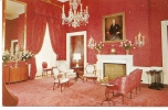 Carte Postale, Washington Dc, Maison Blanche, White House,the Red  Room, Salle De Réception - Washington DC