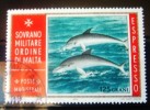 Timbre : Dauphins. Ordre De Malte. SMOM - 1975. Sassone - Espresso N° 1. - Dolphins