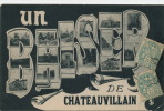 Un Baiser De CHATEAUVILLAIN - Jolie Carte Vues Multiples écrite En 1906 - Chateauvillain